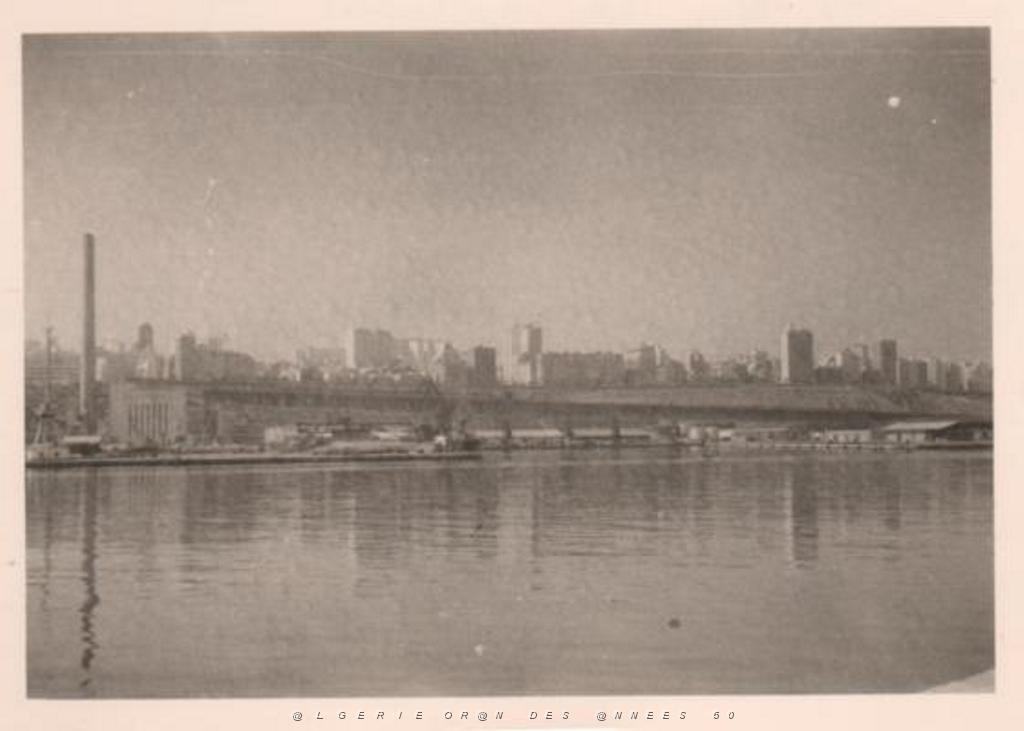 ORAN LE PORT ET L USINE DE L EGA DEPUIS LA JETTEE.JPG